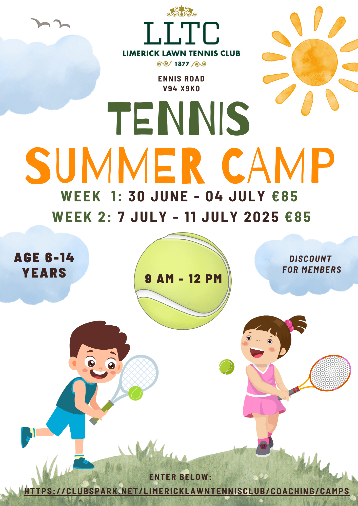 LLTC Tennis Summer Camp 2025